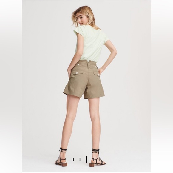 Rag & Bone Glenn paperbag waist shorts Size 8 - Picture 5 of 13